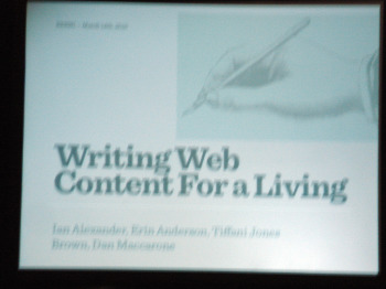 Web content slide